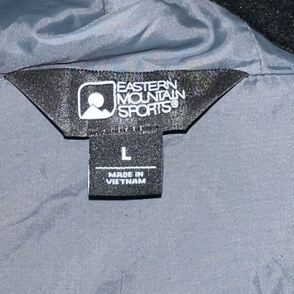 NWOT EMS Eastern Mountain Sports Mens Back Bay Rain Parka Grey Sz L - Picture 7 of 8